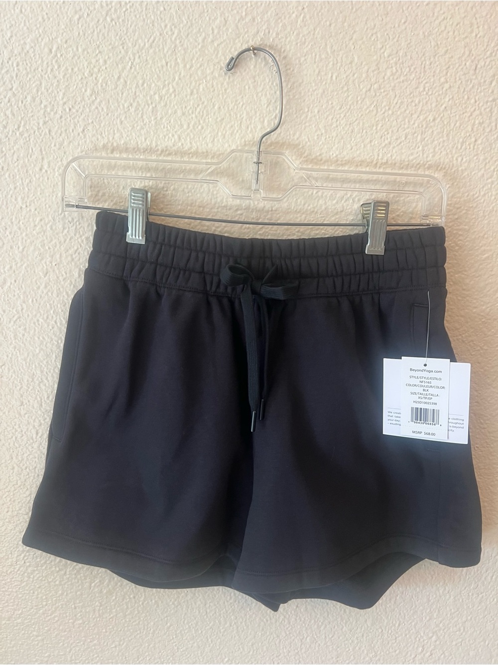 Beyond Yoga Black Women's Athletic Drawstring Shorts